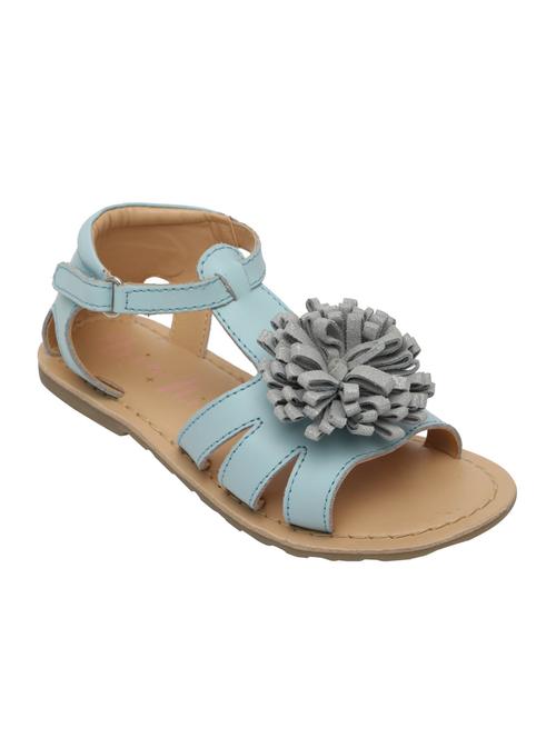 powder blue embellished leather sandal - 14393371 - Very Small Image - 1