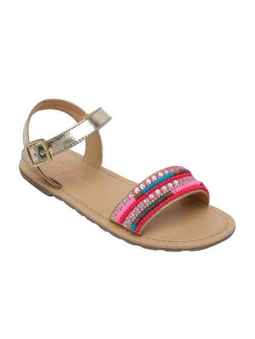 colour block embellished leather sandal - 14393374 - Very Small Image - 1