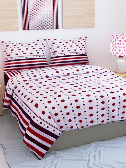fine cotton bedsheet with two pillow covers - 14393826 - Very Small Image - 1
