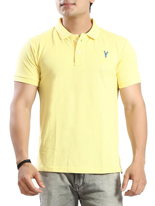 yellow cotton t-shirt - 14393984 - Very Small Image - 1