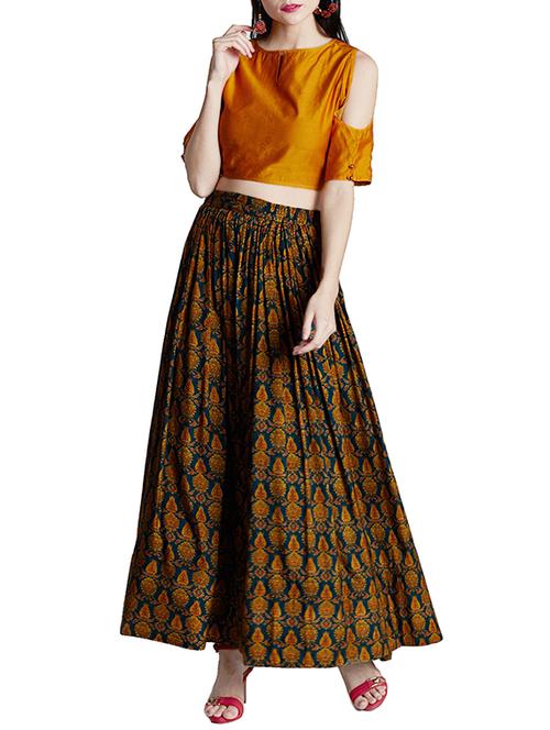 yellow skirt top set - 14394136 - Very Small Image - 1