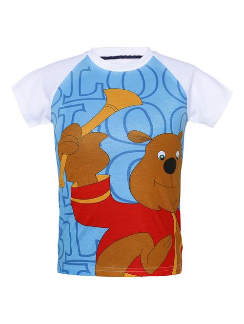 white cotton blend tshirt - 14395823 - Very Small Image - 1