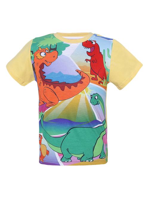 yellow cotton blend tshirt - 14395845 - Very Small Image - 1