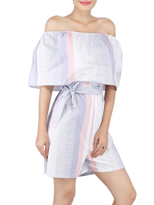 multi colored cotton romper - 14395862 - Very Small Image - 1