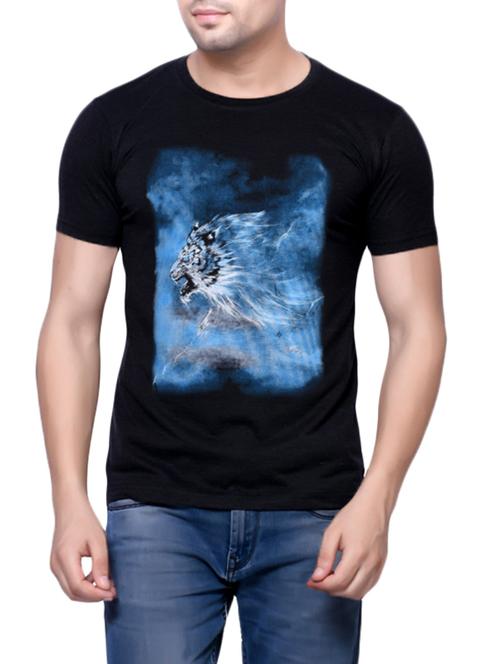 black cotton t-shirt - 14396565 - Very Small Image - 1