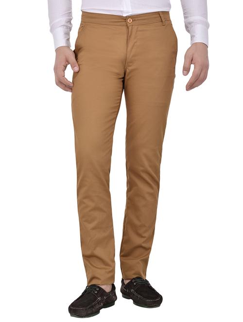 brown cotton chinos - 14396608 - Very Small Image - 1