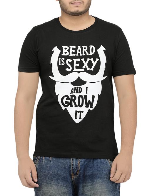 black cotton t-shirt - 14396966 - Very Small Image - 1