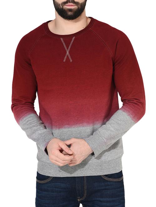 red cotton sweatshirt - 14397054 - Very Small Image - 1