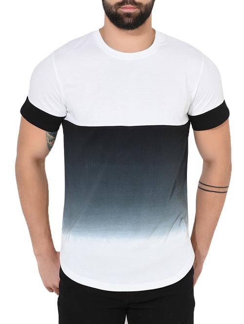 multicolored cotton ombre tshirt - 14397086 - Very Small Image - 1