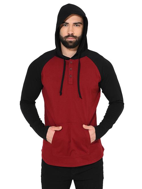 red cotton raglan t-shirt - 14397089 - Very Small Image - 1