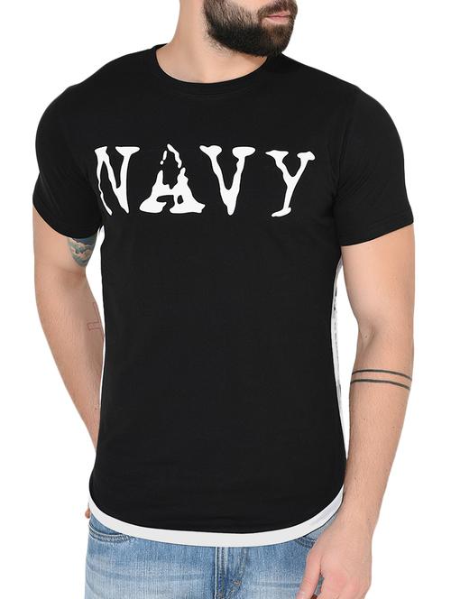 black cotton t-shirt - 14397093 - Very Small Image - 1