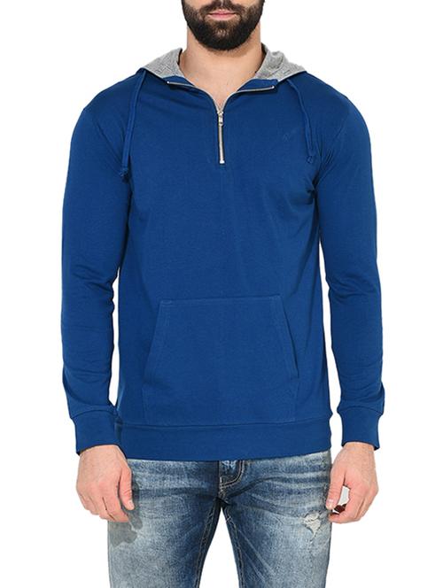 dark blue cotton sweatshirt - 14397099 - Very Small Image - 1