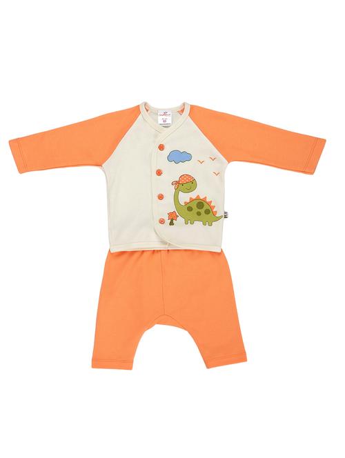 orange cotton pyjama set nightwear - 14397390 - Very Small Image - 1