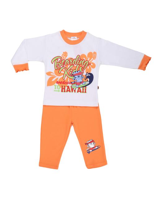 orange cotton pyjama set - 14397414 - Very Small Image - 1