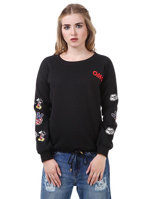 tie front quirky patch sweatshirt - 14397955 - Very Small Image - 1