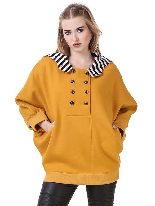 yellow fleece hooded sweatshirt - 14397957 - Very Small Image - 1