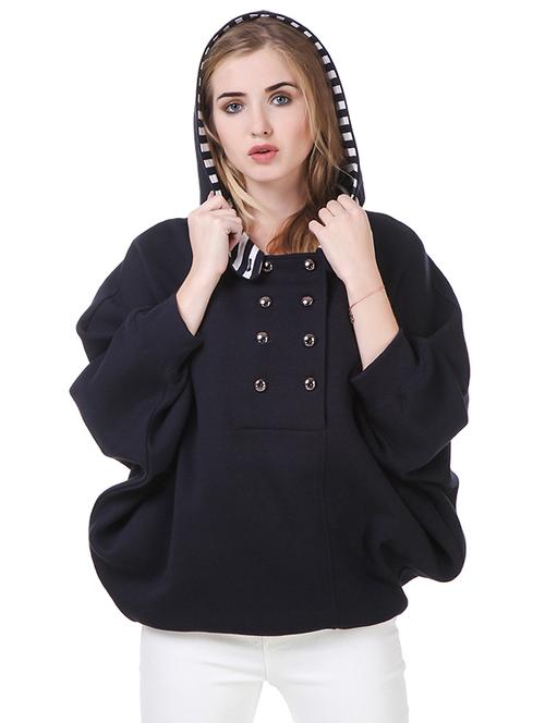 hooded neck solid sweatshirt - 14397958 - Very Small Image - 1