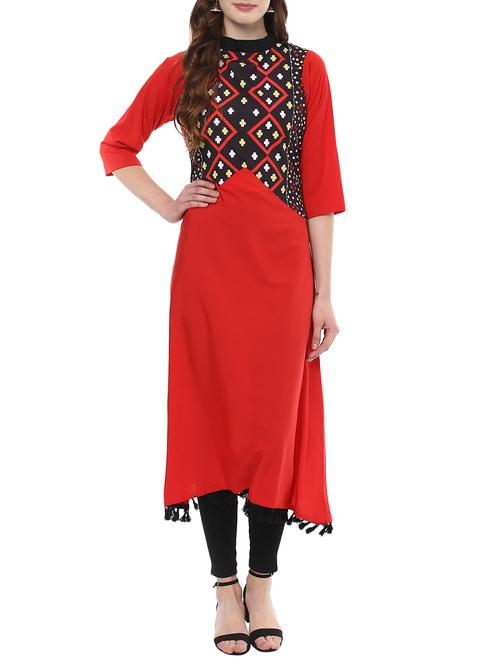 women's a-line kurta - 14398216 - Very Small Image - 1