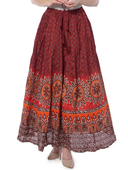 printed flared skirt - 14399663 - Very Small Image - 1