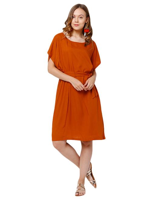 dolman sleeved belted dress - 14401279 - Very Small Image - 1