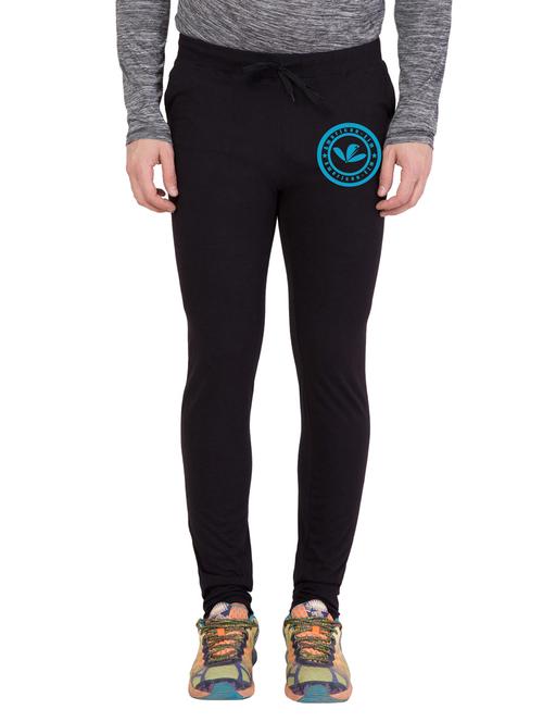 black cotton full length track pant - 14401797 - Very Small Image - 1