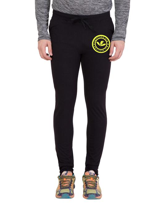 black cotton full length track pant - 14401799 - Very Small Image - 1