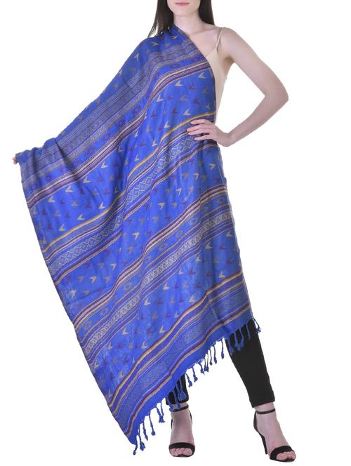 blue casual shawl - 14402035 - Very Small Image - 1