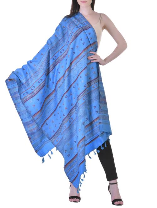 blue casual shawl - 14402036 - Very Small Image - 1