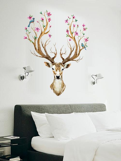 cortina graffiti & art deer 3d theme wall stickers - 14402162 - Very Small Image - 1