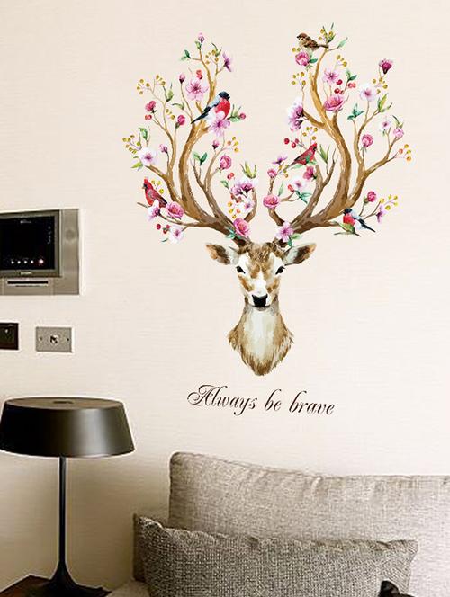 cortina graffiti & art deer 3d theme wall stickers - 14402163 - Very Small Image - 1