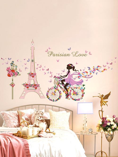 cortina parisiam love theme wall stickers - 14402166 - Very Small Image - 1