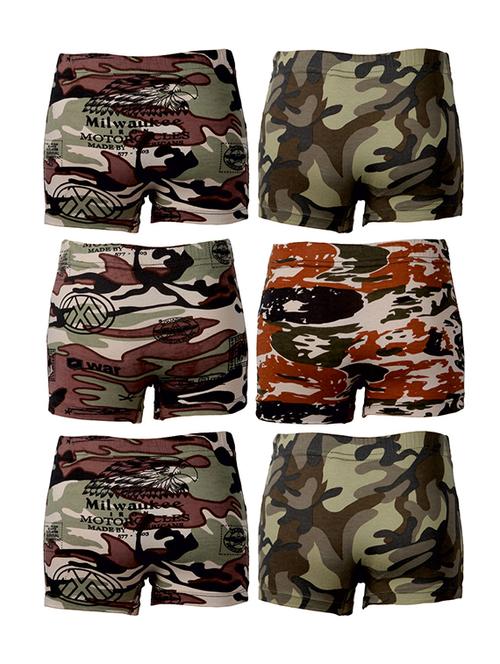 set of 6 multi colored cotton briefs - 14402221 - Very Small Image - 1