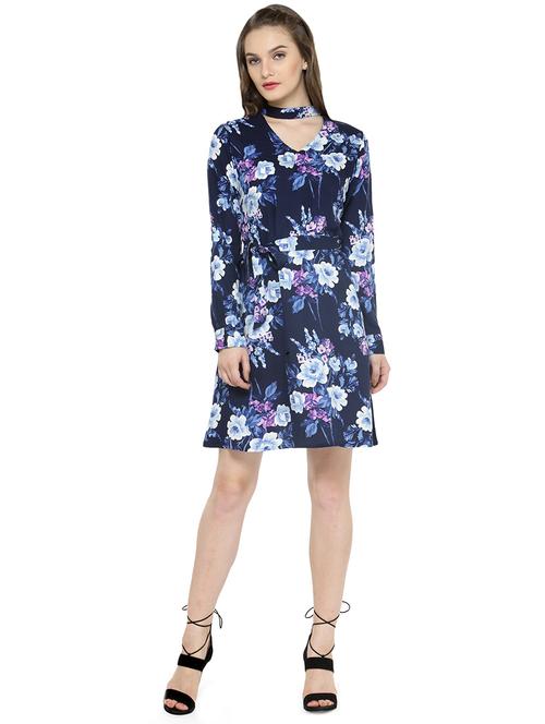 navy blue a-line dress - 14402486 - Very Small Image - 1
