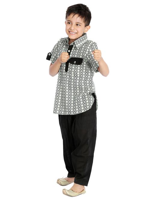 white colored cotton kurta sets - 14403231 - Very Small Image - 1