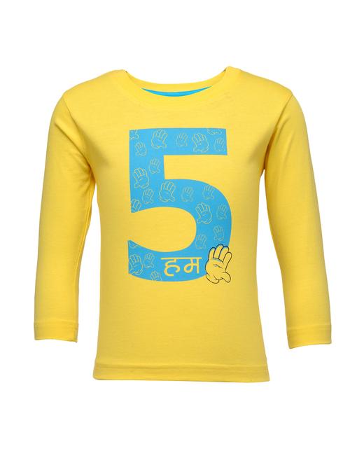 yellow cotton tshirt - 14403292 - Very Small Image - 1