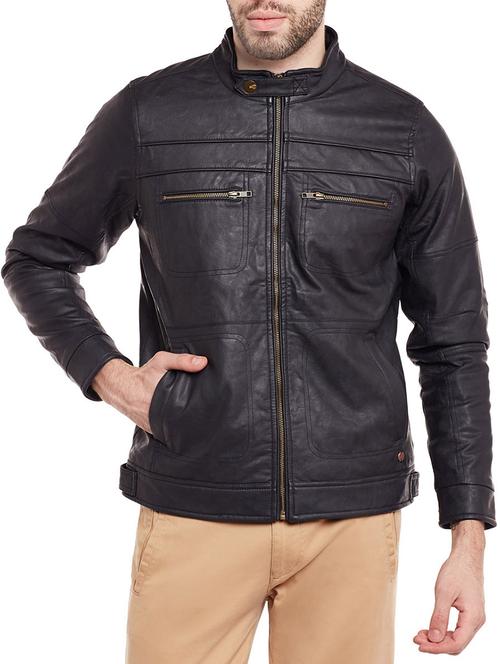 black nylon casual jacket - 14404933 - Very Small Image - 1