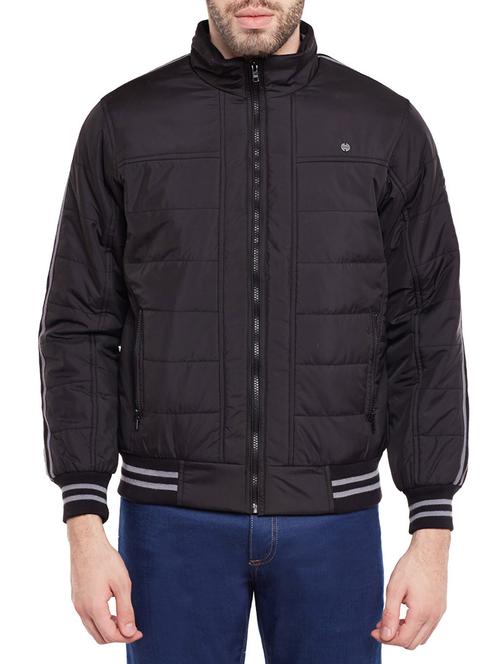 black nylon casual jacket - 14404939 - Very Small Image - 1