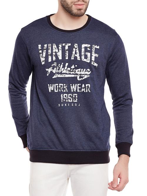 navy blue polyester sweatshirt - 14404952 - Very Small Image - 1