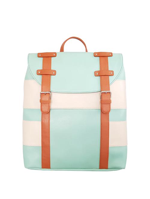 green leatherette fashion backpack - 14408041 - Very Small Image - 1