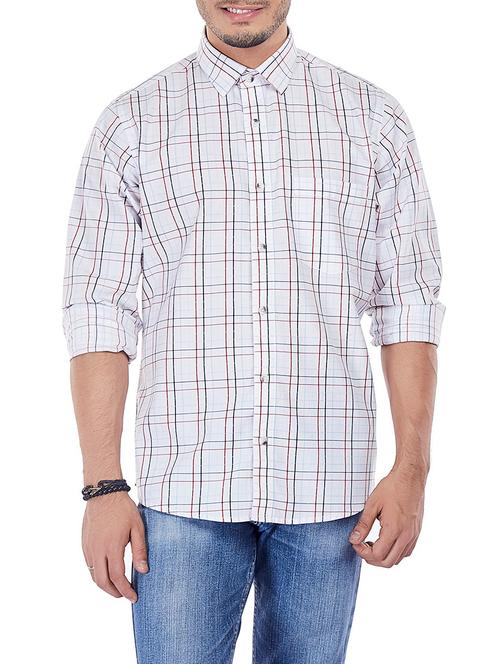white cotton casual shirt - 14408068 - Very Small Image - 1