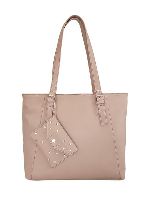 pink leatherette regular handbag - 14408081 - Very Small Image - 1