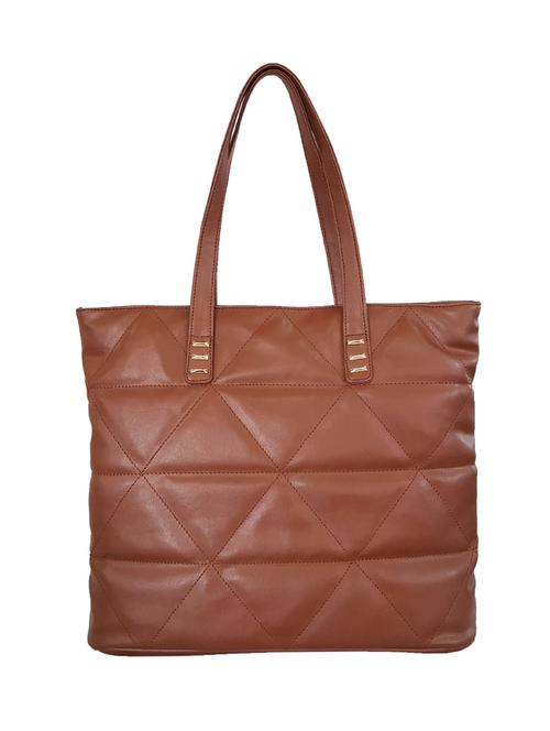 brown leatherette regular handbag - 14408089 - Very Small Image - 1