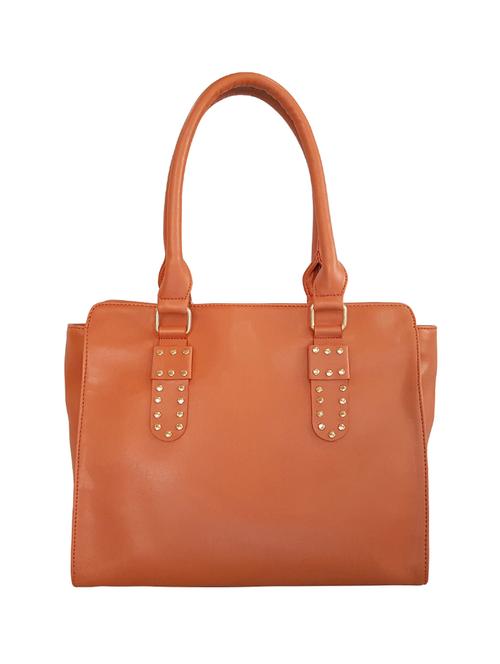 tan leatherette regular handbag - 14408098 - Very Small Image - 1
