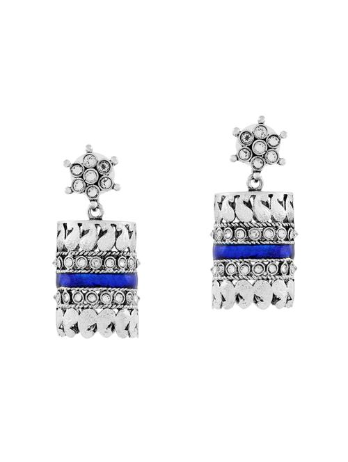 blue brass earring - 14410023 - Very Small Image - 1