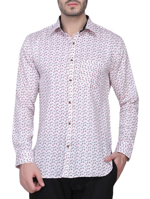 white cotton casual shirt - 14410191 - Very Small Image - 1