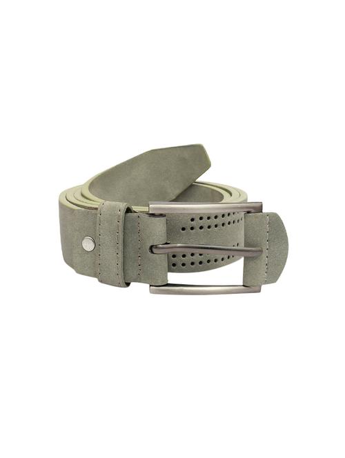 olive leather belt - 14410203 - Very Small Image - 1