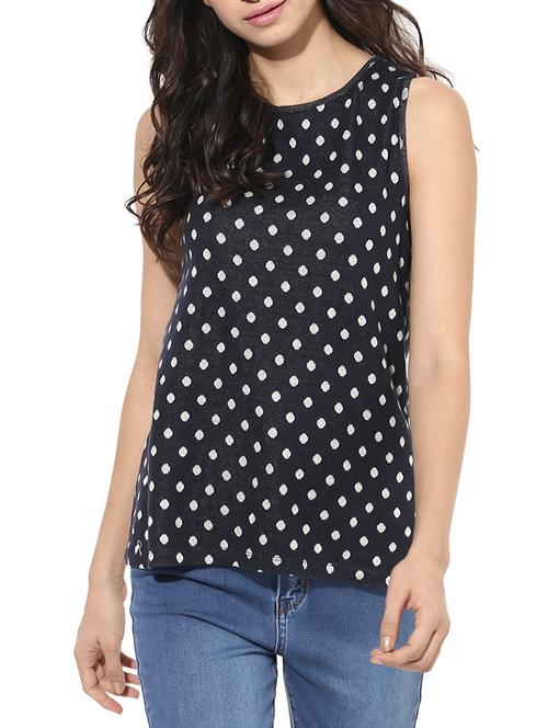 black polka doted top - 14410602 - Very Small Image - 1