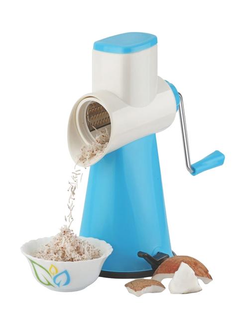 jen 3in1 rotary vegetable cutter, shredder, grater & slicer dicer (blue) - 14411287 - Very Small Image - 1