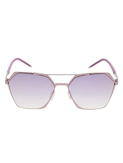 idee mirrored square women's sunglasses - (ids2229c4sg|59|green with purple revo color) - 14411470 - Very Small Image - 1