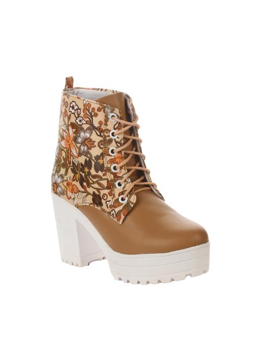 brown lace-up ankle boot - 14411923 - Very Small Image - 1